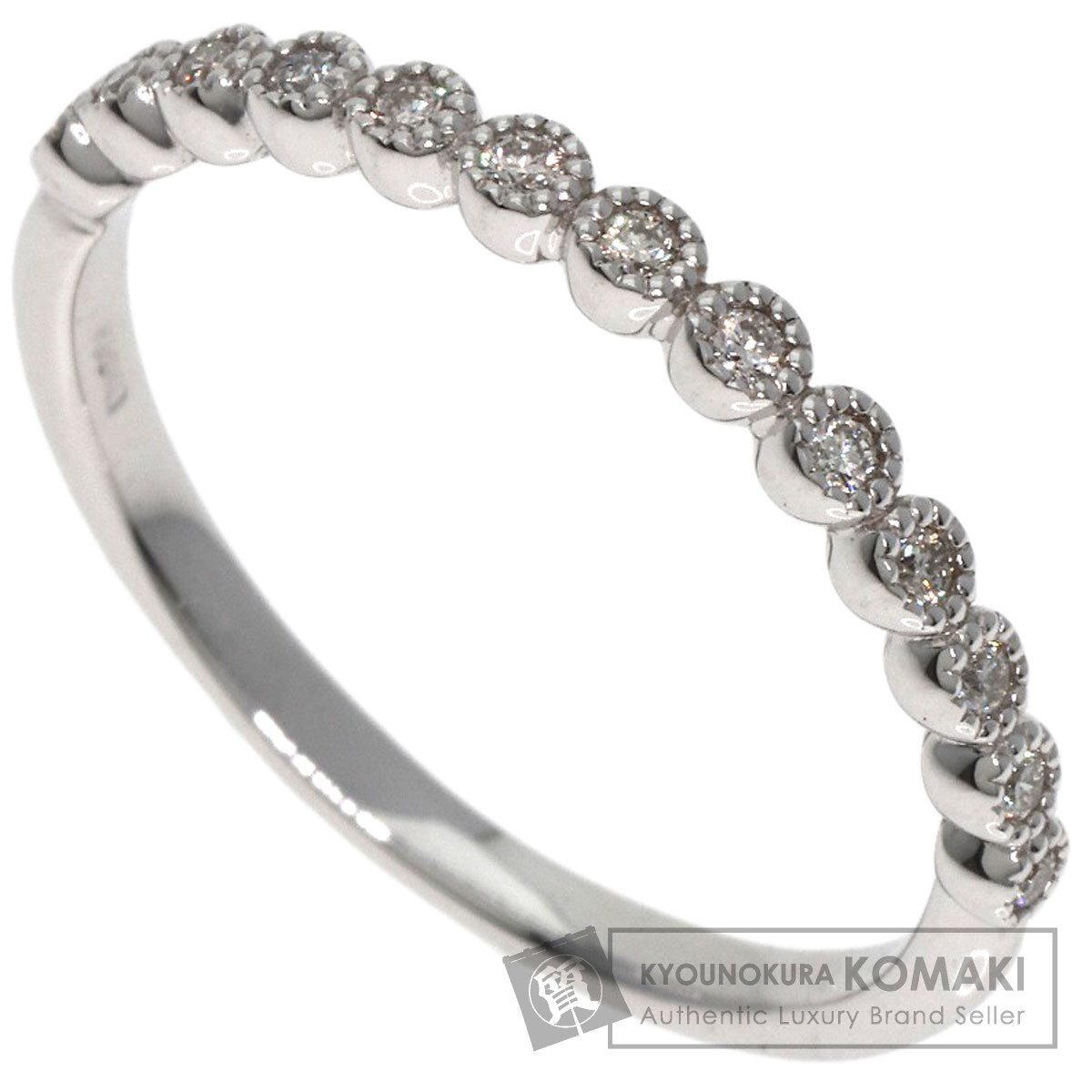 0.1ct Diamond Ring K10 White Gold  1.39g�@Ladies