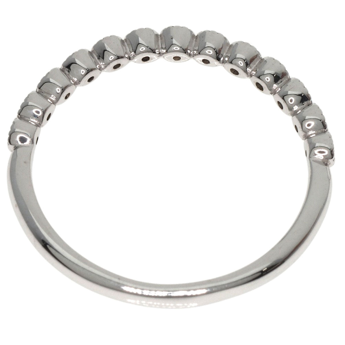 0.1ct Diamond Ring K10 White Gold  1.39g�@Ladies