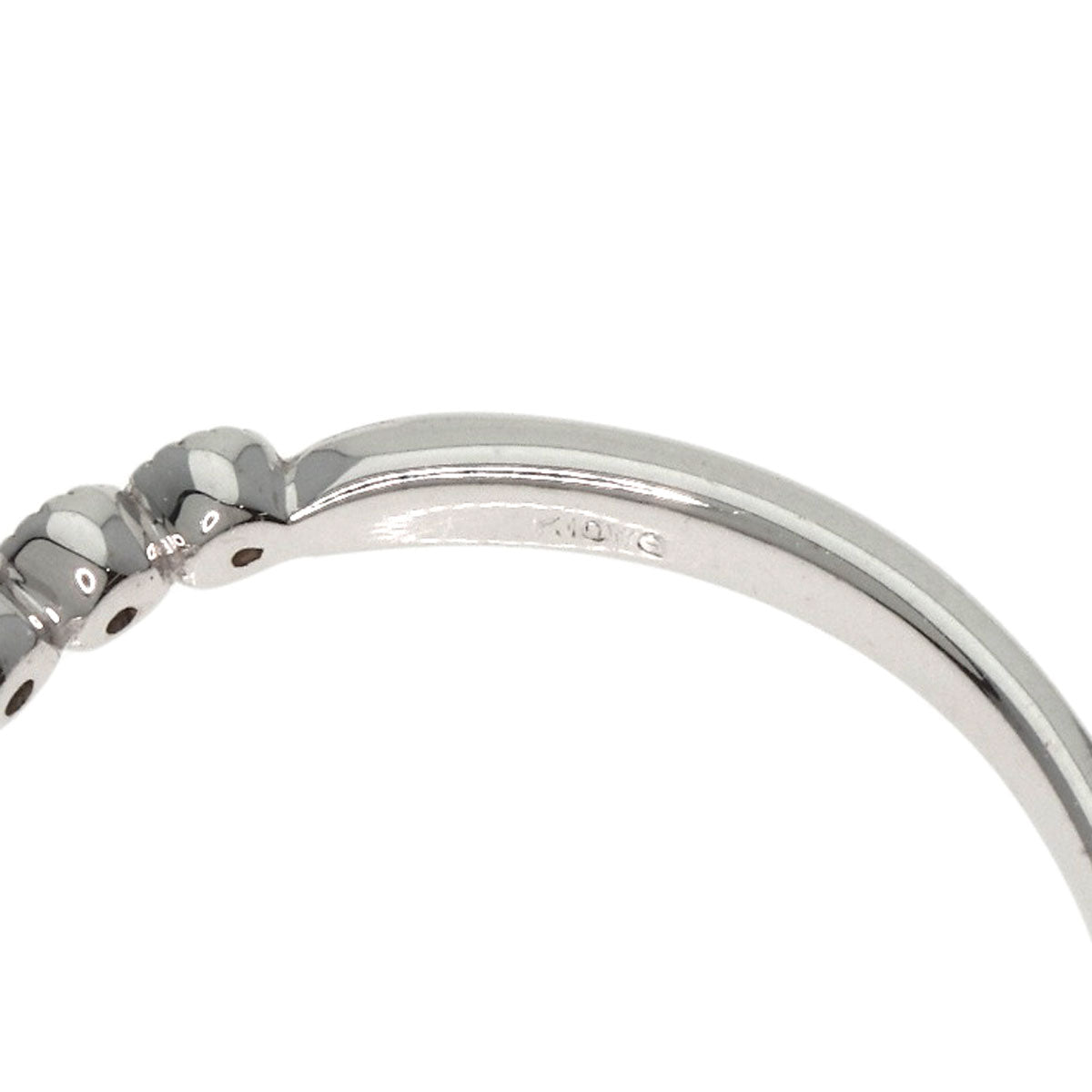 0.1ct Diamond Ring K10 White Gold  1.39g�@Ladies