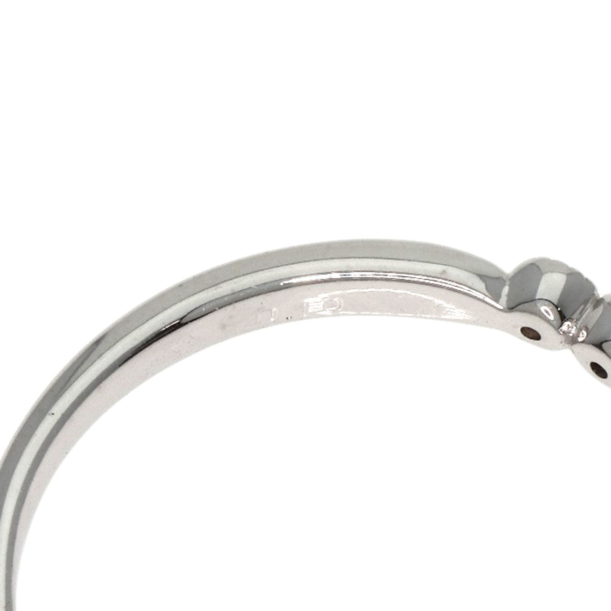 0.1ct Diamond Ring K10 White Gold  1.39g�@Ladies