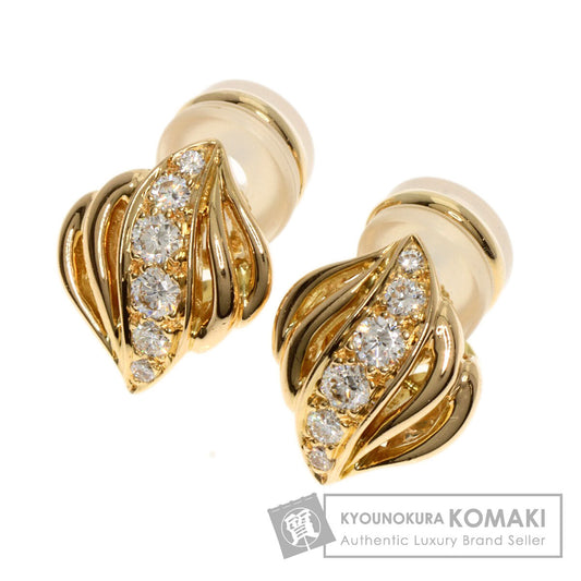 Diamond Earring K18 Yellow Gold  6.1g　Ladies