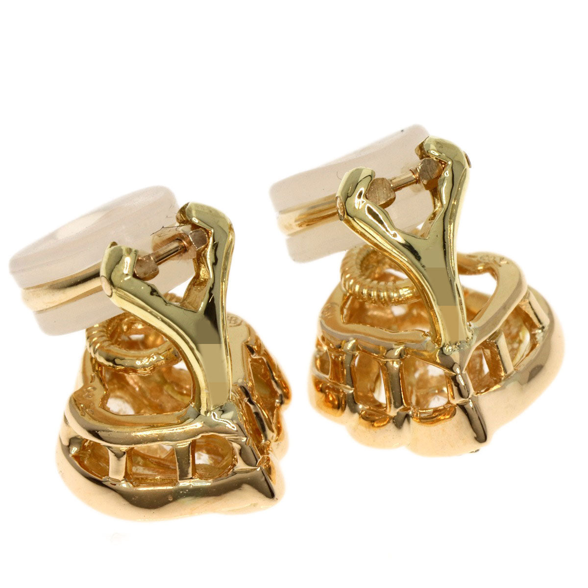 Diamond Earring K18 Yellow Gold  6.1g　Ladies