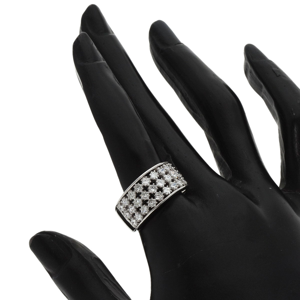 1.55ct Princess cut diamond Ring Platinum PT900  13.5g�@Ladies