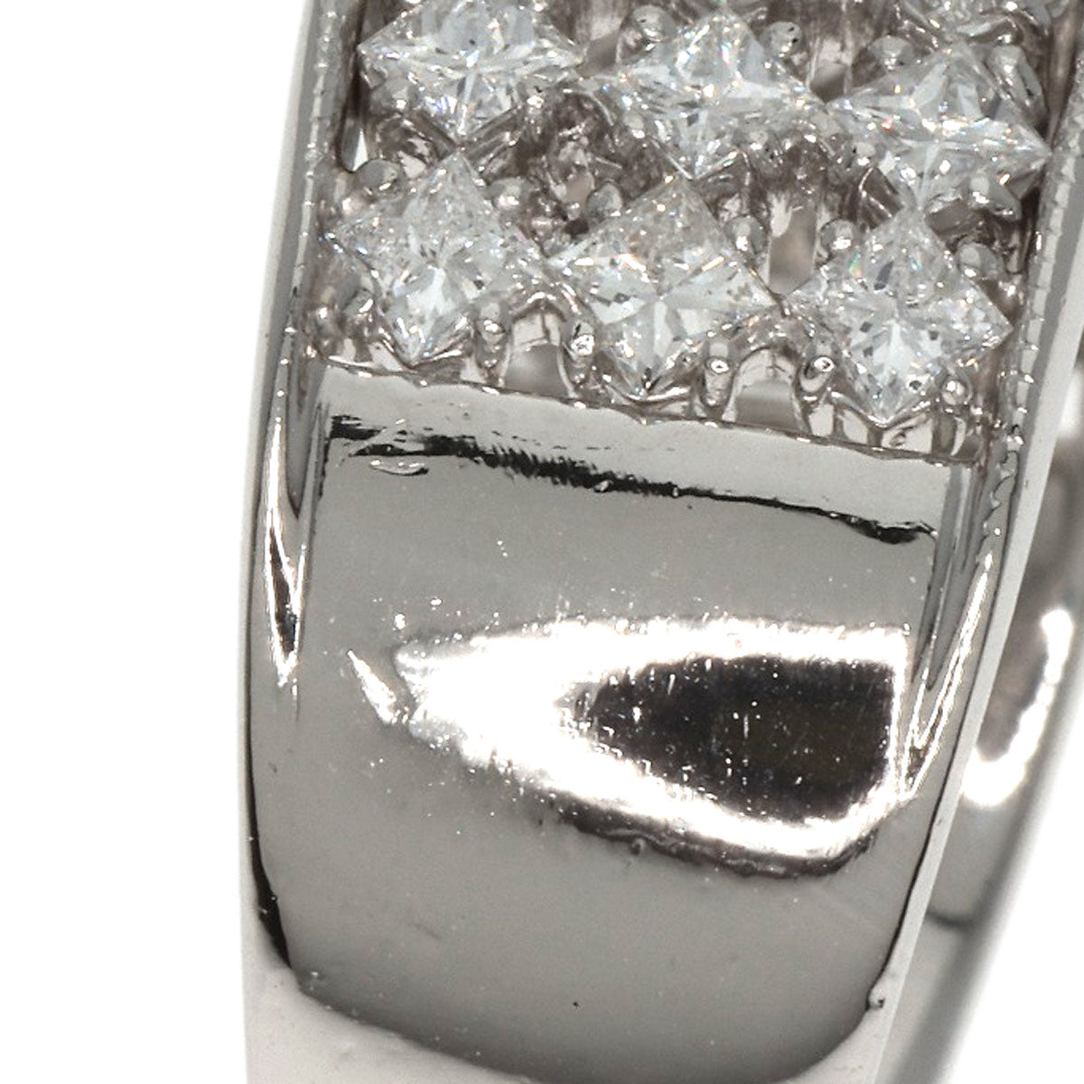 1.55ct Princess cut diamond Ring Platinum PT900  13.5g�@Ladies