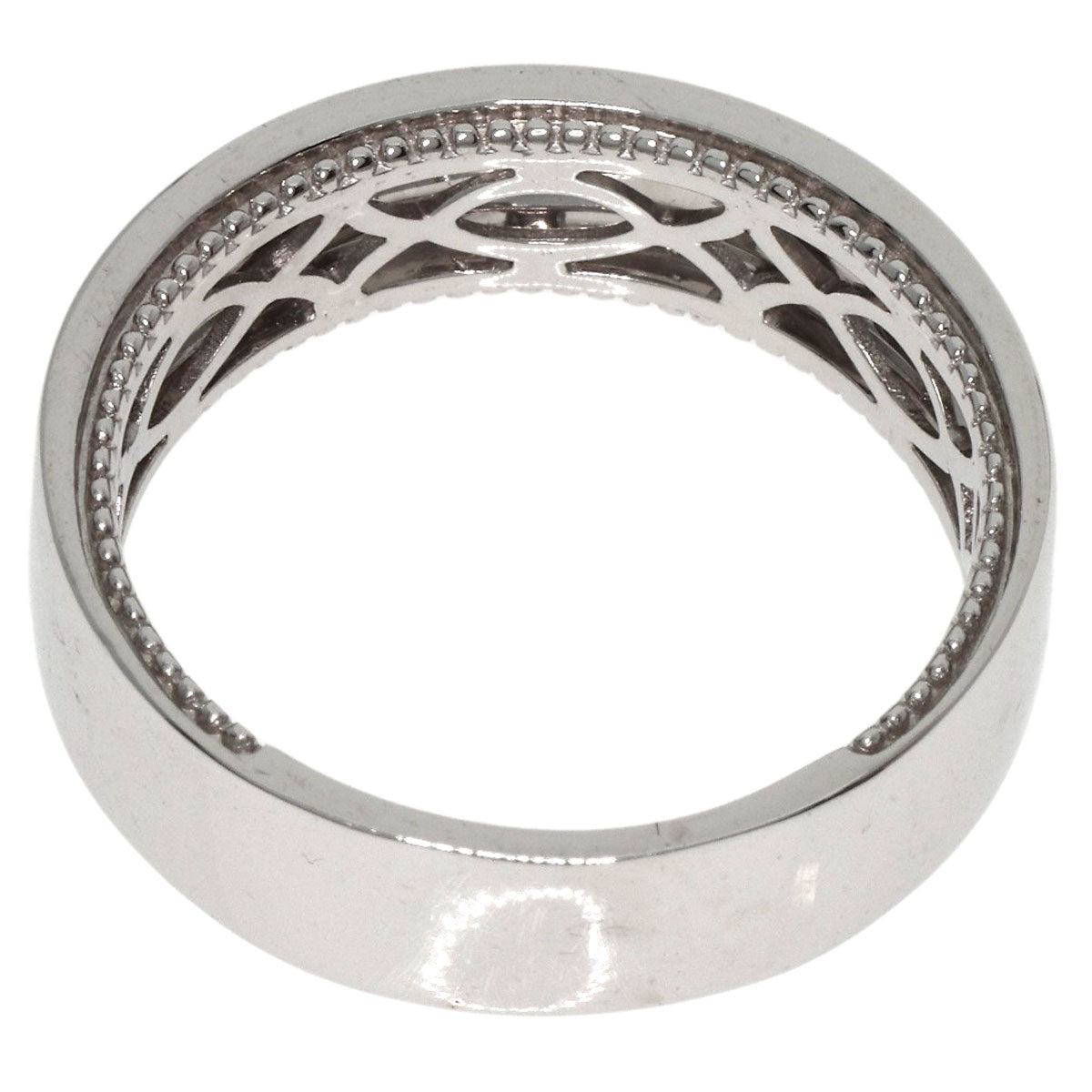 0.3ct Diamond Ring K18 White Gold  6g�@Ladies