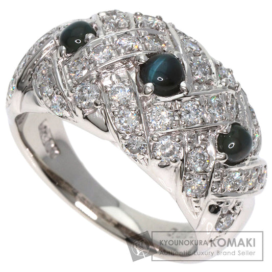 0.61ct Alexandrite�@Cat's�@Eye Diamond Ring Platinum PT900  13.4g�@Ladies