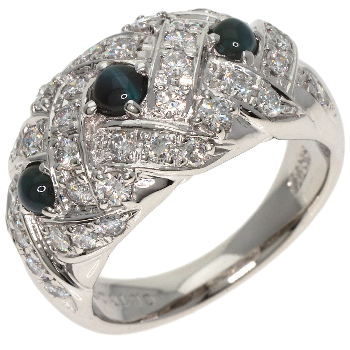 0.61ct Alexandrite�@Cat's�@Eye Diamond Ring Platinum PT900  13.4g�@Ladies