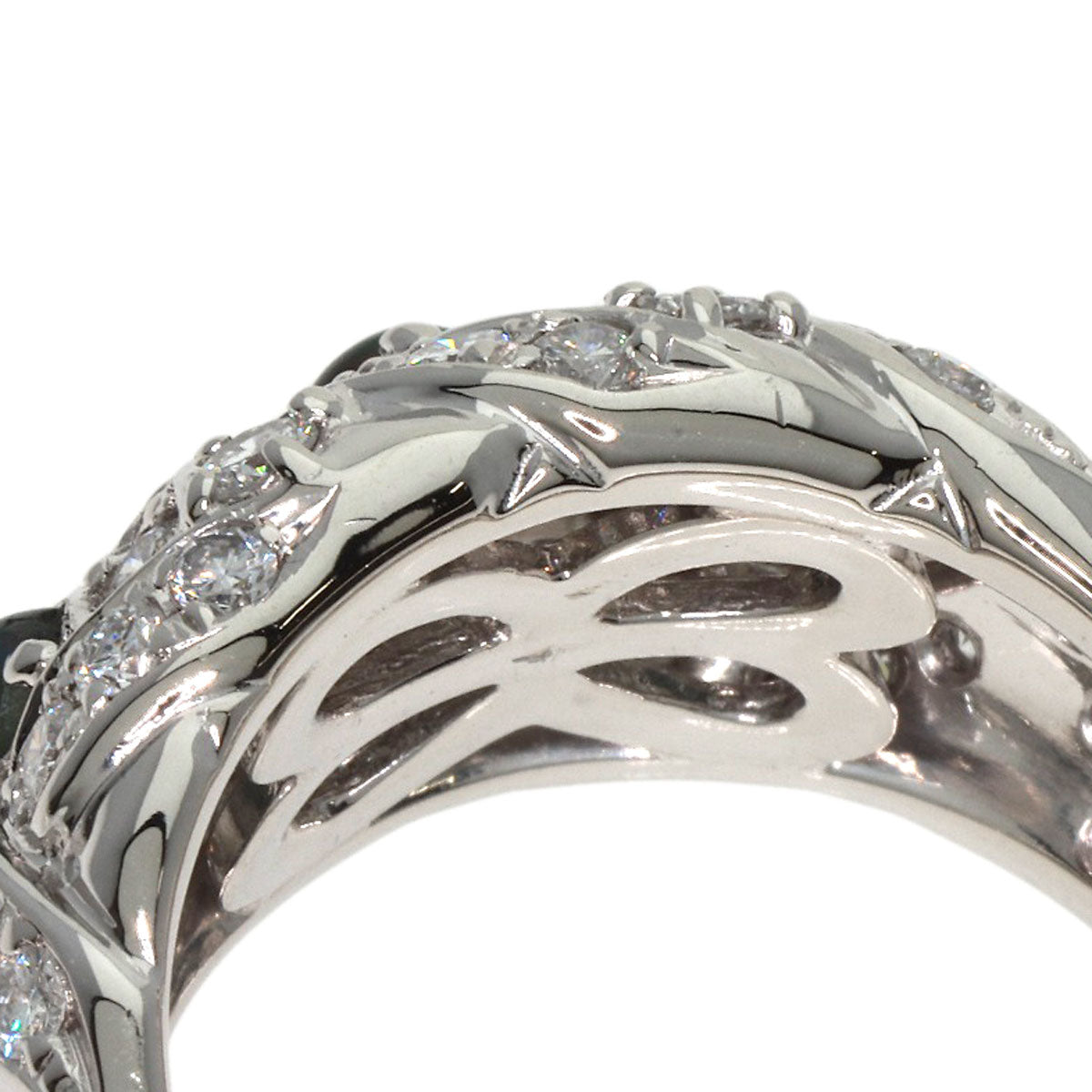 0.61ct Alexandrite�@Cat's�@Eye Diamond Ring Platinum PT900  13.4g�@Ladies