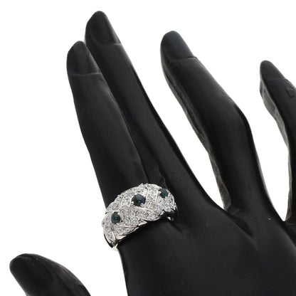 0.61ct Alexandrite�@Cat's�@Eye Diamond Ring Platinum PT900  13.4g�@Ladies