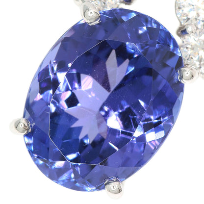 3.02ct Tanzanite Diamond Necklace Platinum PT900 PT850 8.7g　Ladies