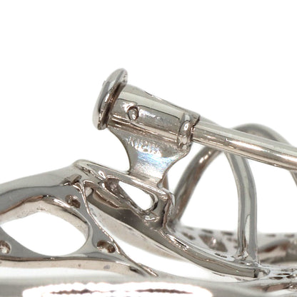 1.794ct Pink Sapphire Diamond Brooch K18 White Gold  8.9g�@Ladies