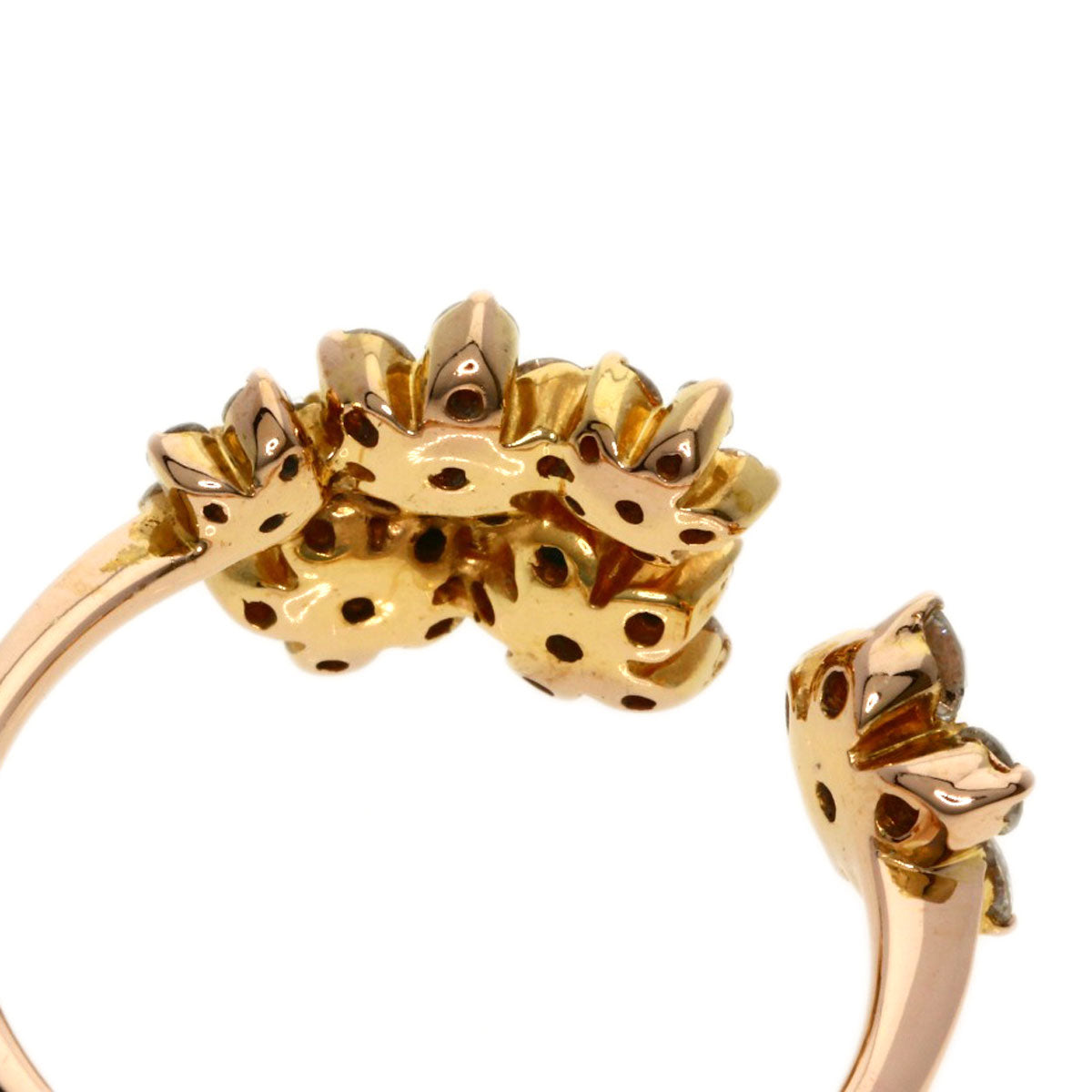 1ct Diamond Ring K18 Pink Gold  4.5g　Ladies