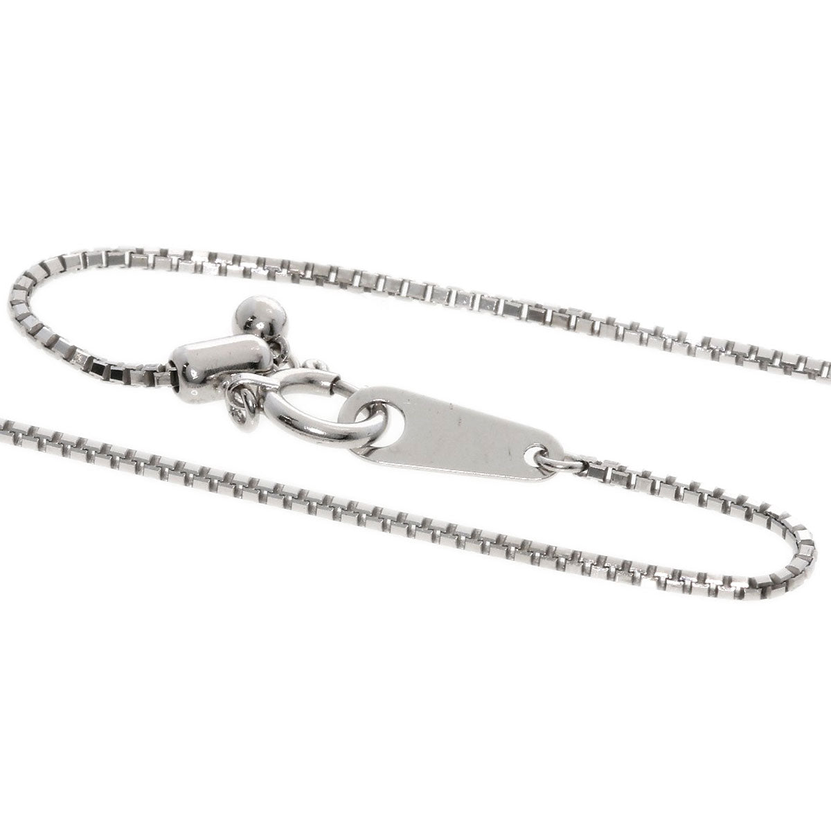 0.8ct Diamond Necklace K18 White Gold  5.6g　Ladies