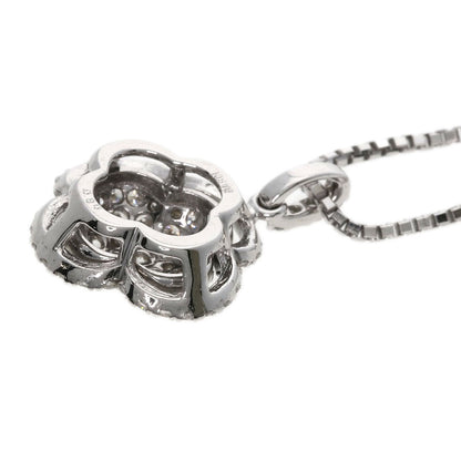 0.8ct Diamond Necklace K18 White Gold  5.6g　Ladies