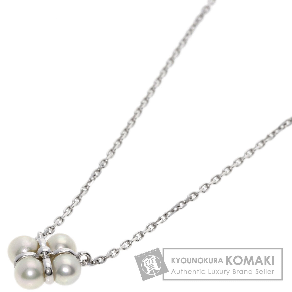 MIKIMOTO Baby Pearl Pearl Perlita Necklace K18 White Gold Ladies [Used]