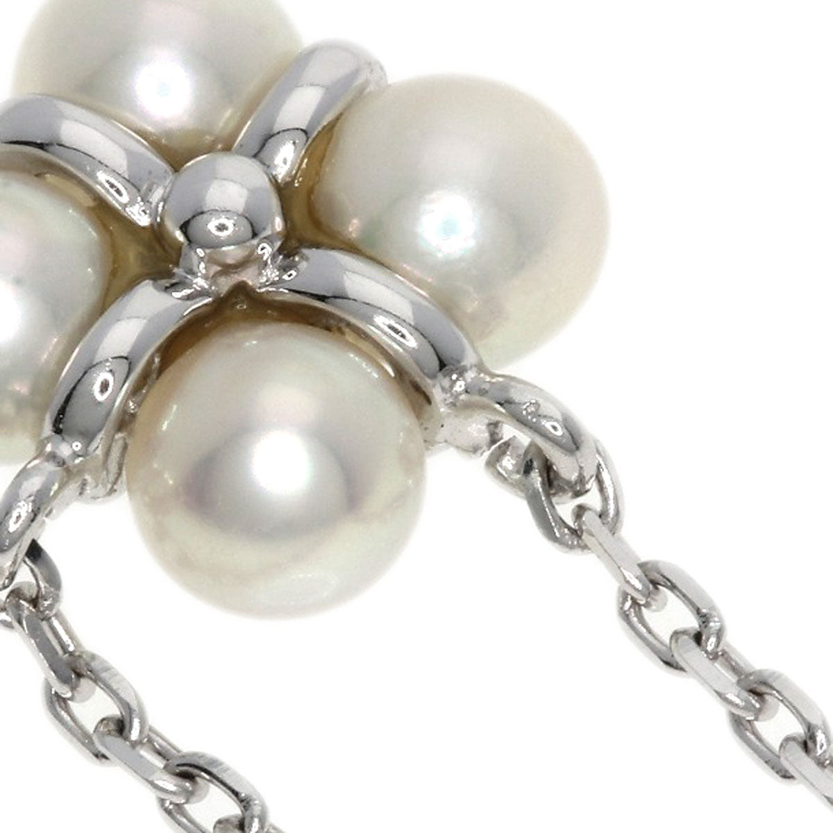 MIKIMOTO Baby Pearl Pearl Perlita Necklace K18 White Gold Ladies [Used]