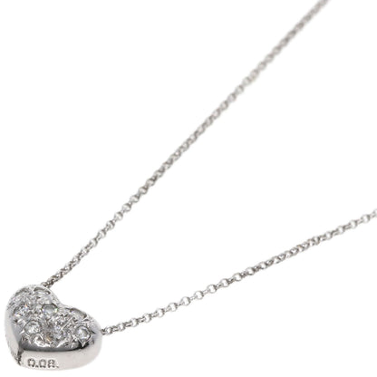 TASAKI Heart Diamond Necklace K18 White Gold Ladies [Used]