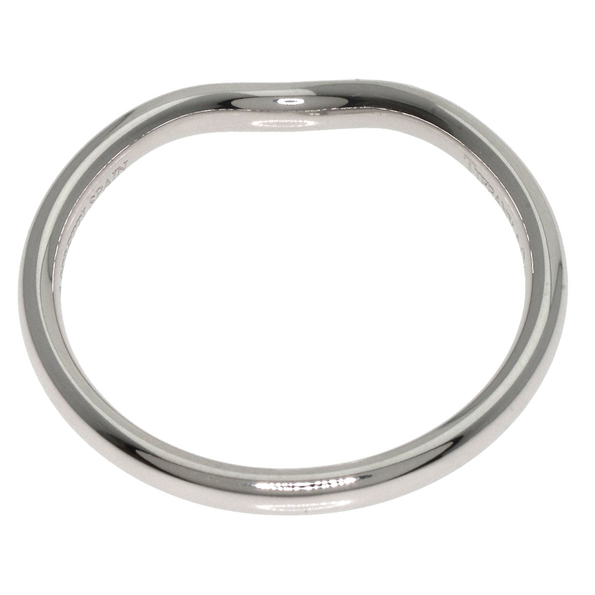 TIFFANY&Co. Curved band Ring Platinum PT950 Ladies [Used]