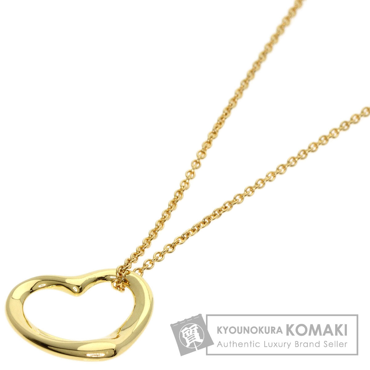 TIFFANY&Co.   Necklace Open heart K18 Yellow Gold Ladies