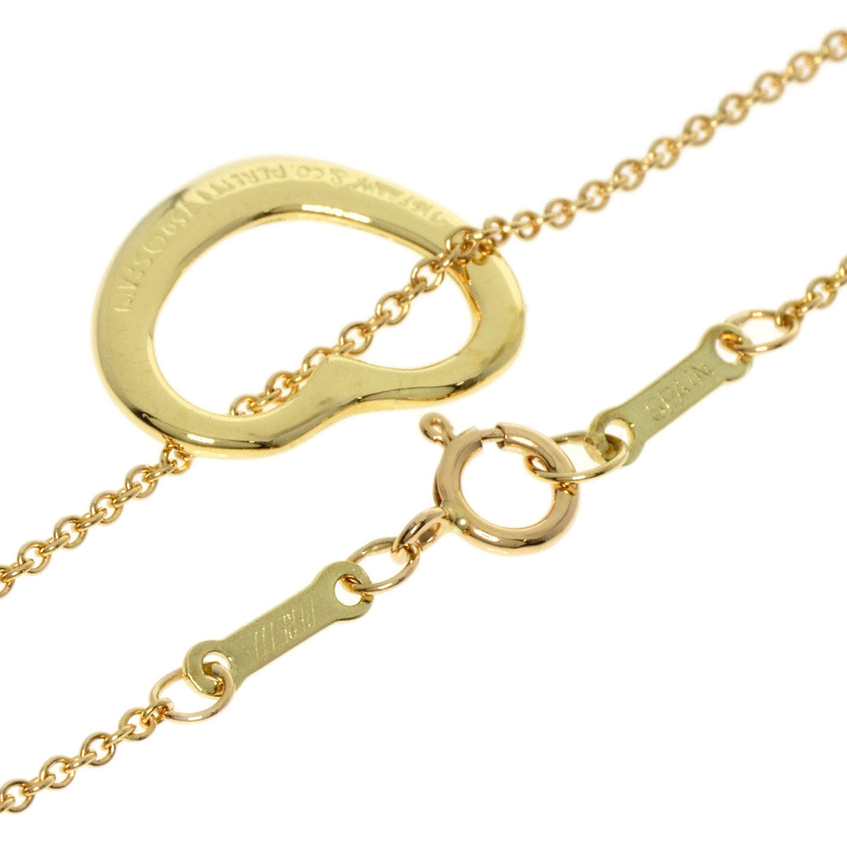 TIFFANY&Co.   Necklace Open heart K18 Yellow Gold Ladies