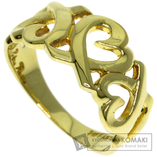 TIFFANY&Co.   Ring Triple rubbing heart K18 Yellow Gold Ladies