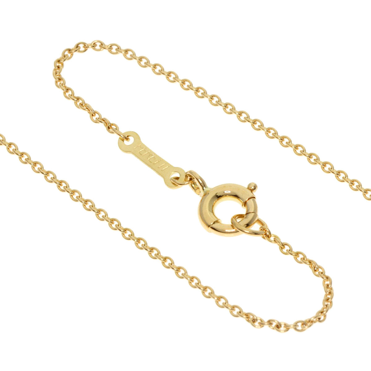 TIFFANY&Co. Open heart Necklace K18 Yellow Gold Ladies [Used]