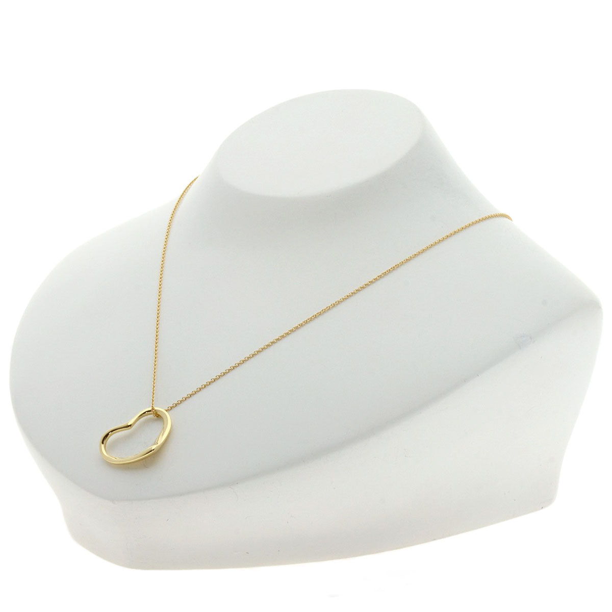TIFFANY&Co. Open heart Necklace K18 Yellow Gold Ladies [Used]
