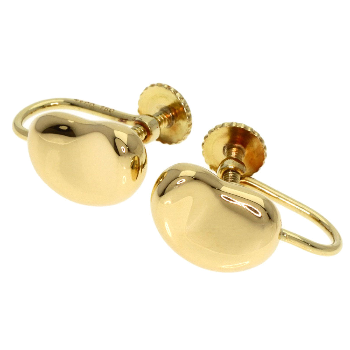 TIFFANY&Co.   Earring Bean K18 Yellow Gold Ladies