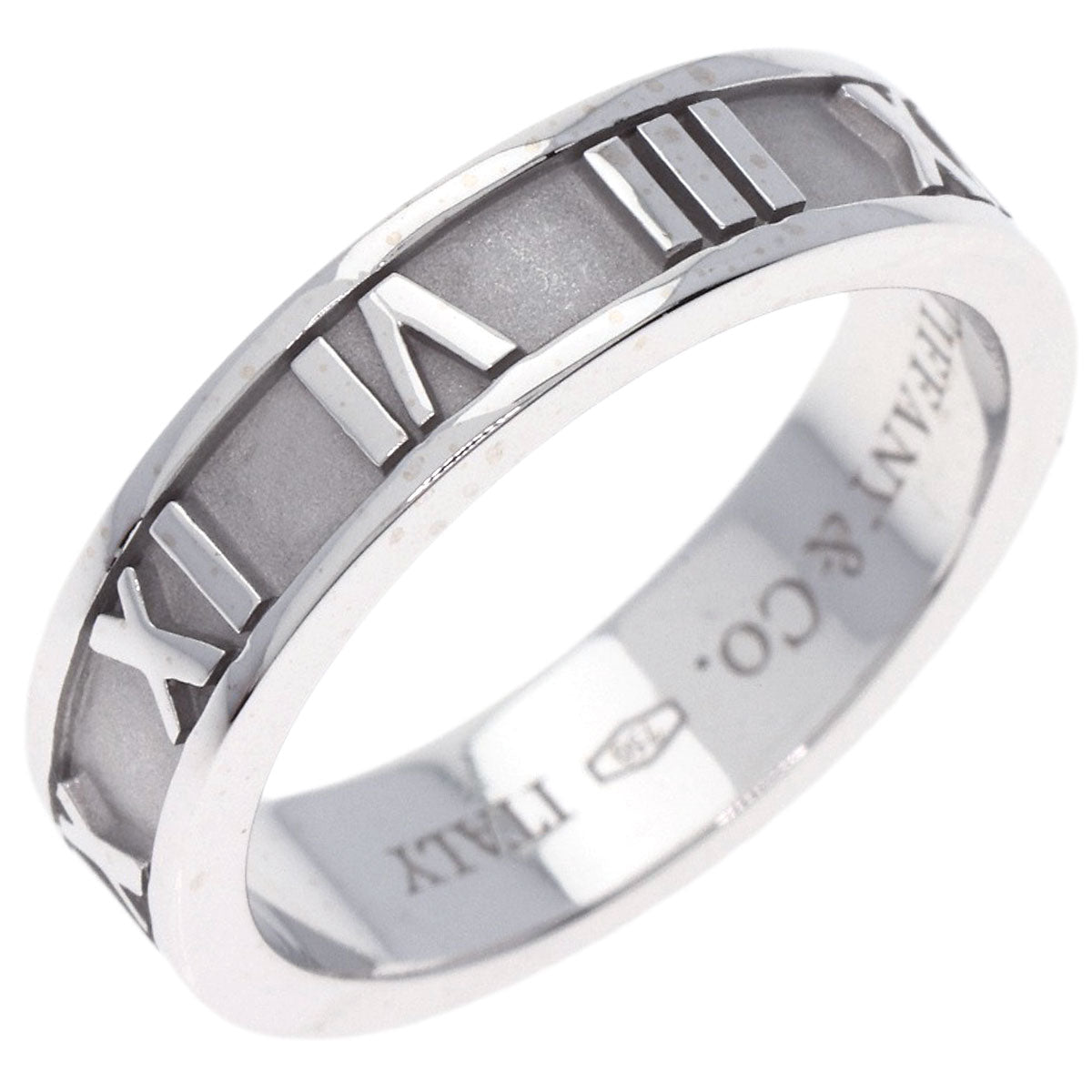 TIFFANY&Co. Atlas Ring K18 White Gold Ladies [Used]
