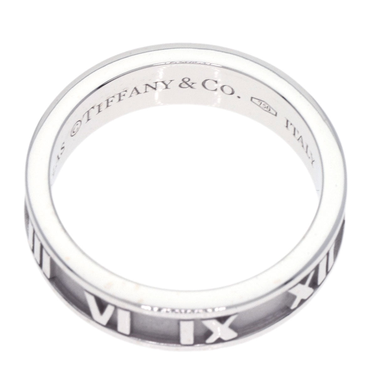 TIFFANY&Co. Atlas Ring K18 White Gold Ladies [Used]