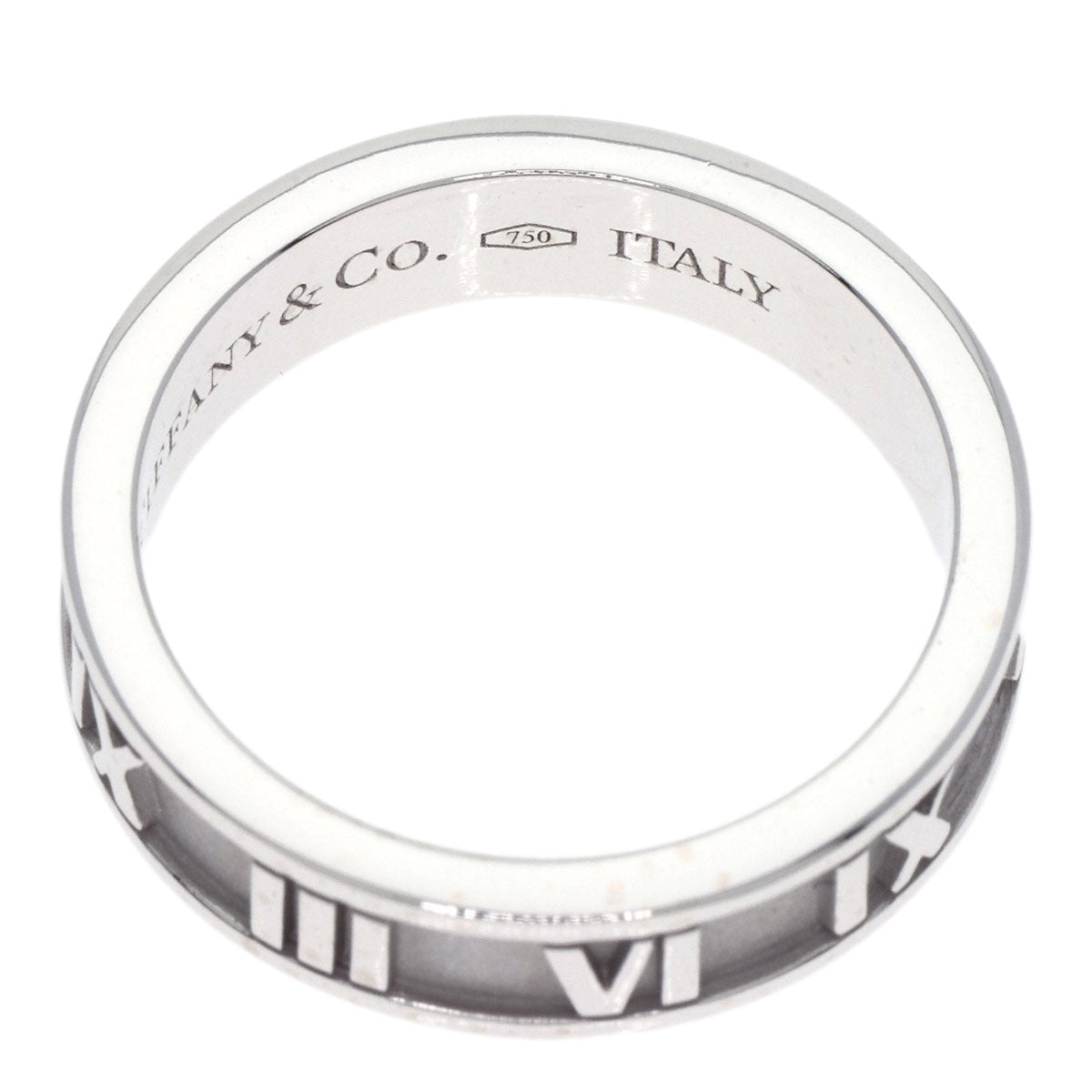 TIFFANY&Co. Atlas Ring K18 White Gold Ladies [Used]