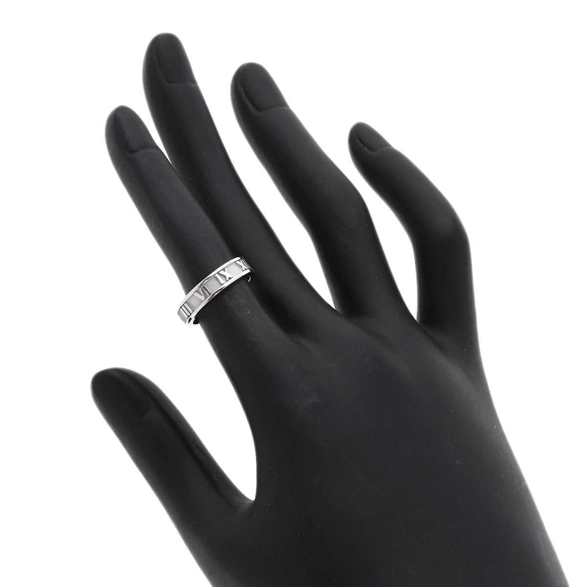 TIFFANY&Co. Atlas Ring K18 White Gold Ladies [Used]
