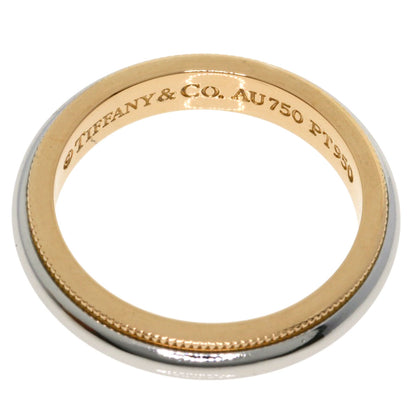 TIFFANY&Co. Milgrain Ring K18 Pink Gold PT950Ladies [Used]