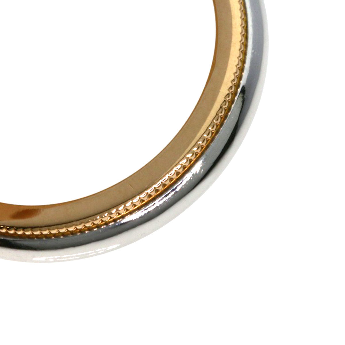 TIFFANY&Co. Milgrain Ring K18 Pink Gold PT950Ladies [Used]