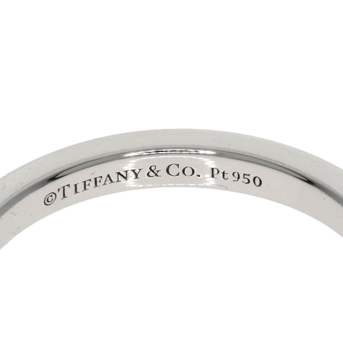 TIFFANY&Co. Forever Wedding Band Diamond Ring Platinum PT950 Ladies [Used]