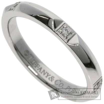 TIFFANY&Co. True Band Diamond Ring Platinum PT950 Ladies [Used]