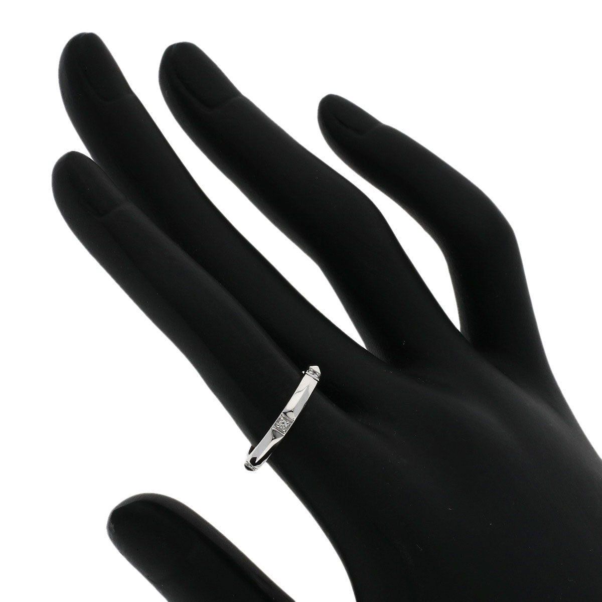 TIFFANY&Co. True Band Diamond Ring Platinum PT950 Ladies [Used]