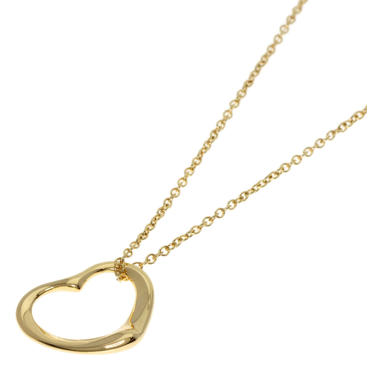 TIFFANY&Co.   Necklace Open heart K18 Yellow Gold Ladies