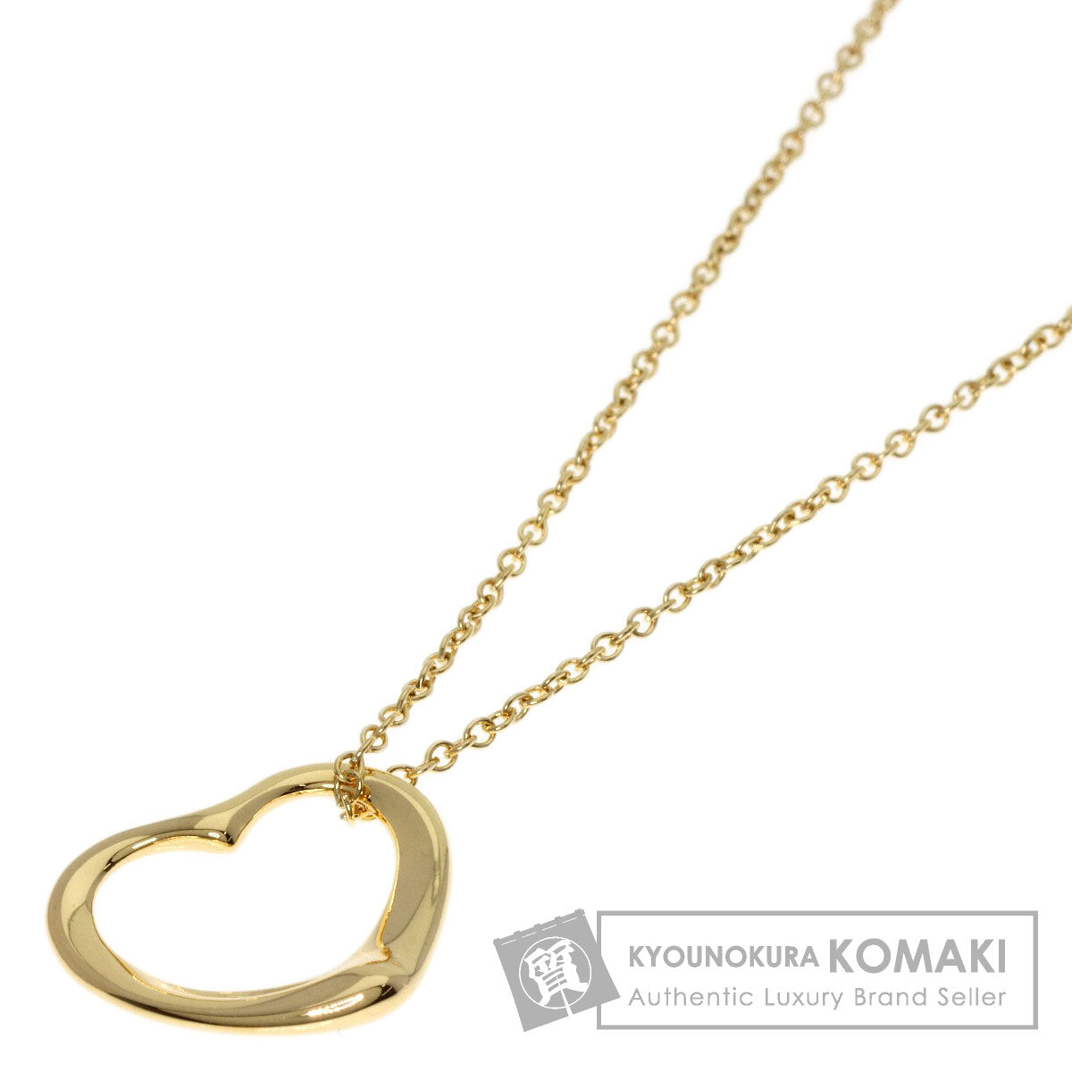 TIFFANY&Co.   Necklace Open heart K18 Yellow Gold Ladies