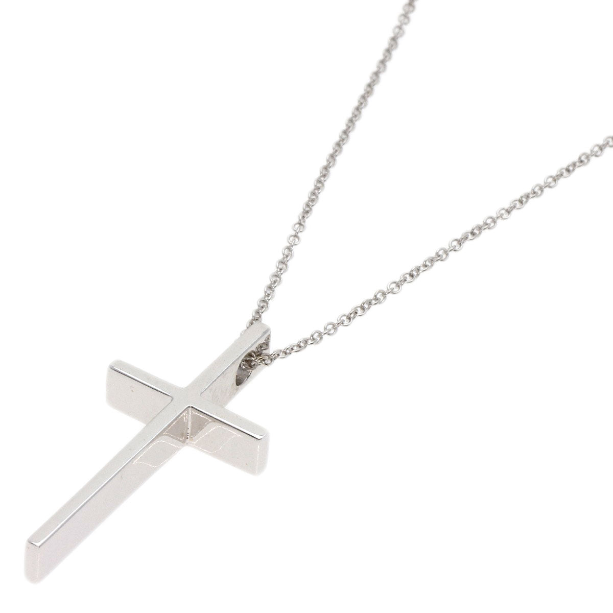 TIFFANY&Co.   Necklace cross K18 White Gold Ladies