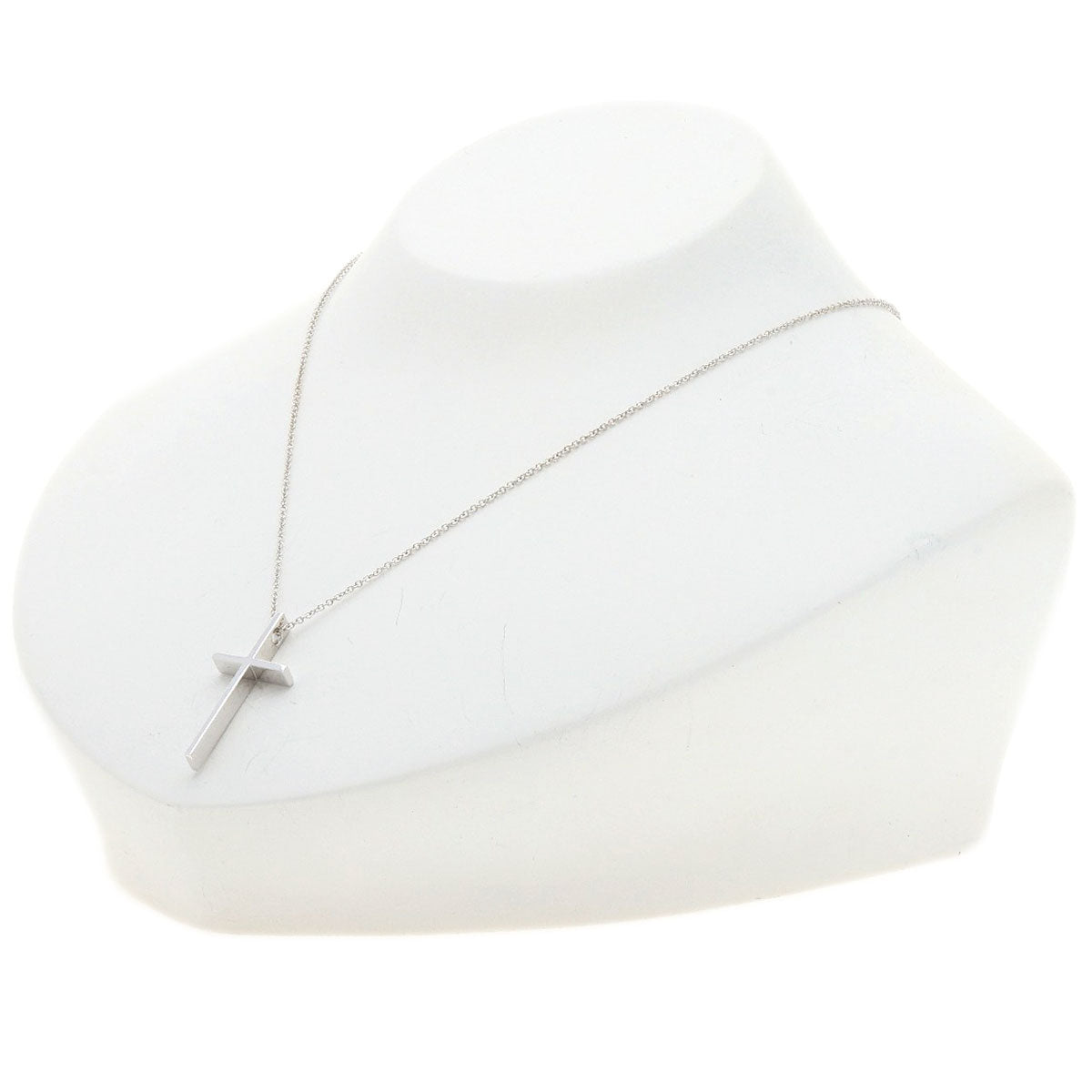 TIFFANY&Co.   Necklace cross K18 White Gold Ladies