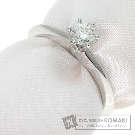 TIFFANY&Co. Solitaire Diamond Ring Platinum PT950 Ladies [Used]