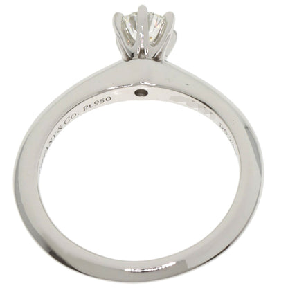 TIFFANY&Co. Solitaire Diamond Ring Platinum PT950 Ladies [Used]