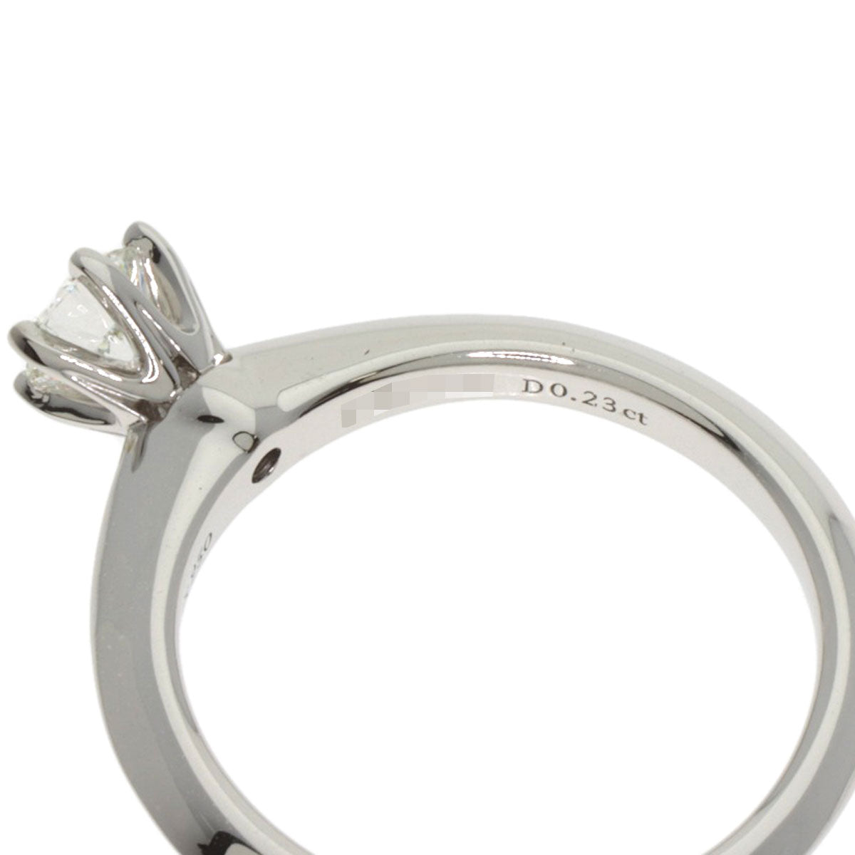 TIFFANY&Co. Solitaire Diamond Ring Platinum PT950 Ladies [Used]