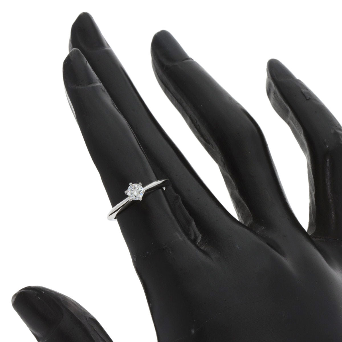 TIFFANY&Co. Solitaire Diamond Ring Platinum PT950 Ladies [Used]