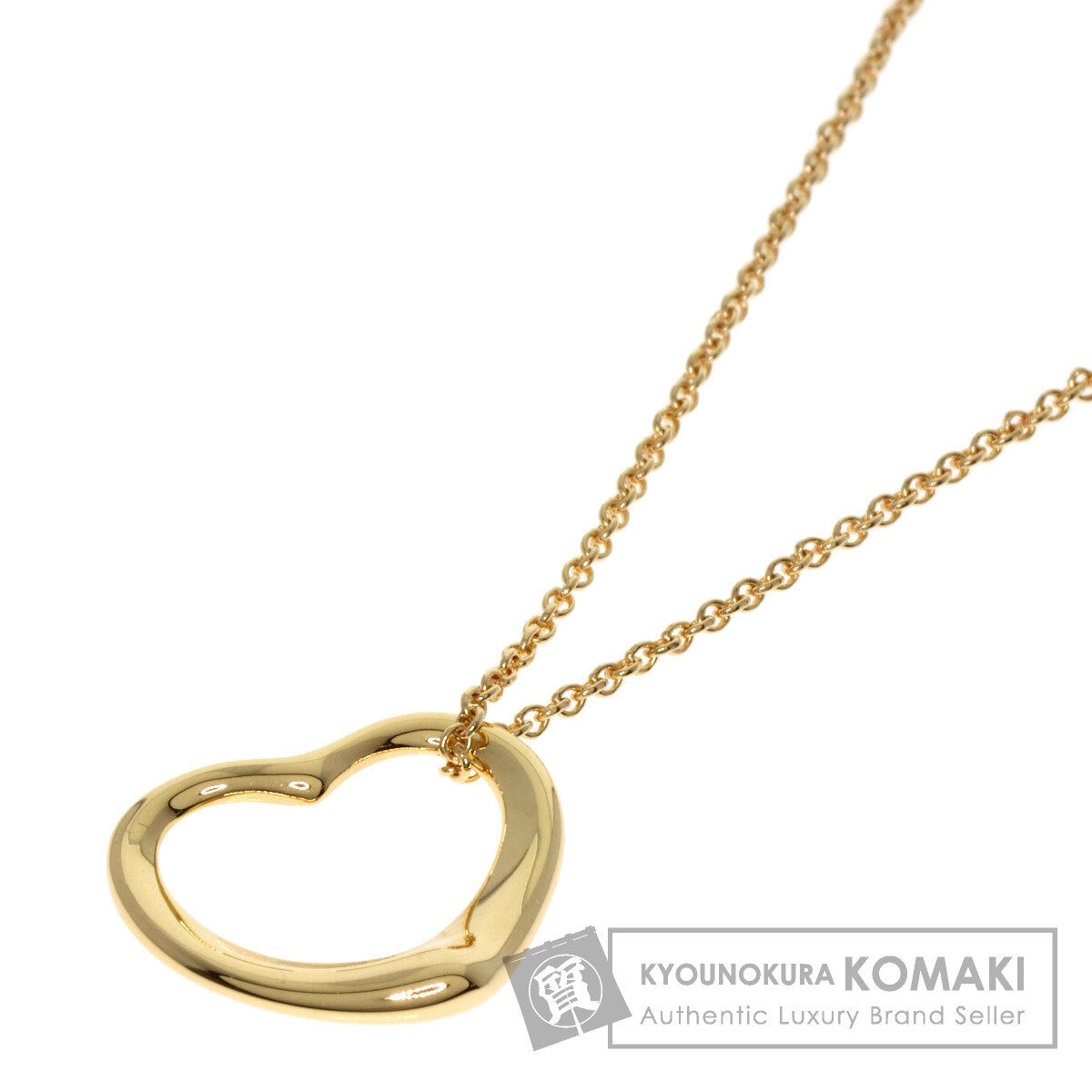 TIFFANY&Co.   Necklace Open heart K18 Yellow Gold Ladies