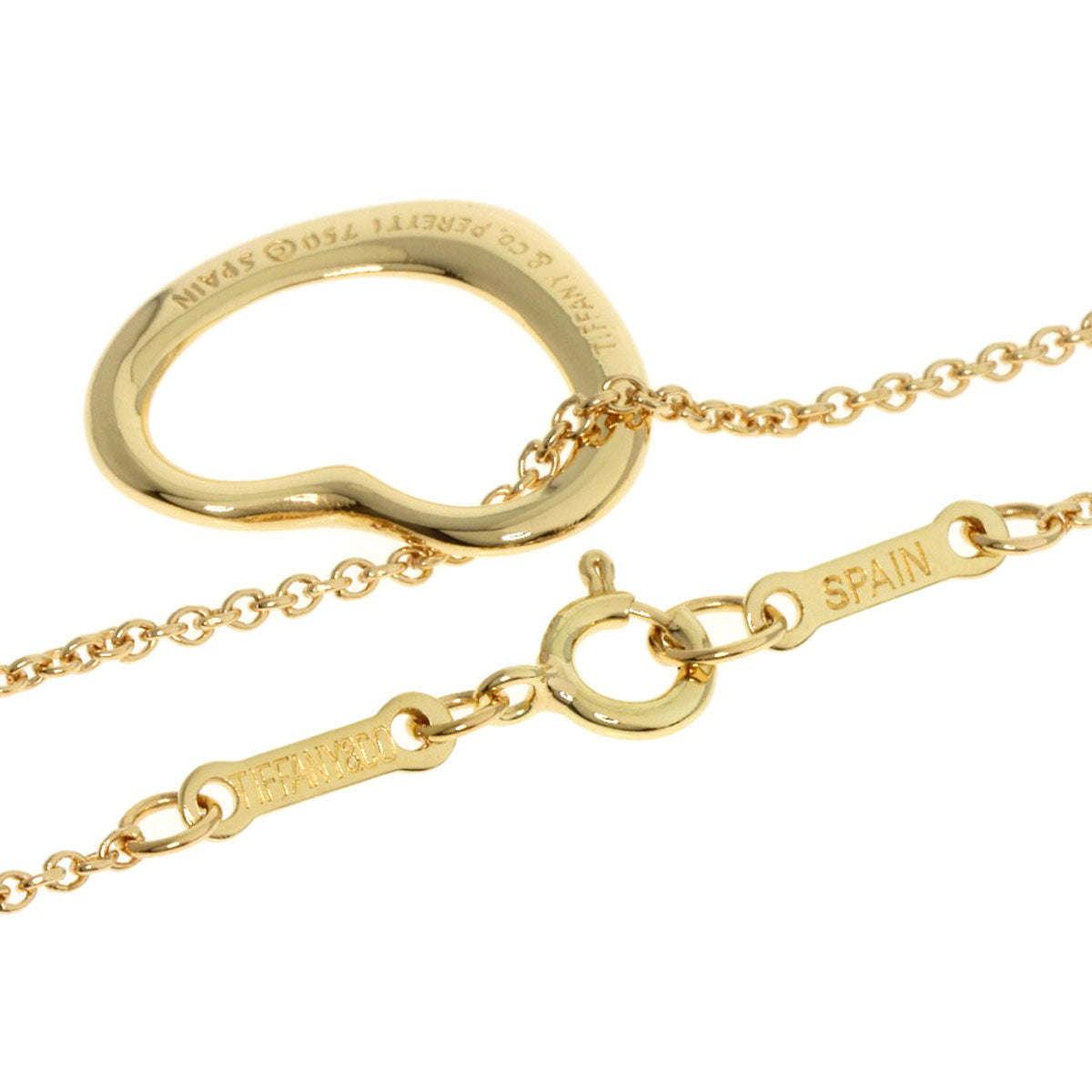 TIFFANY&Co.   Necklace Open heart K18 Yellow Gold Ladies