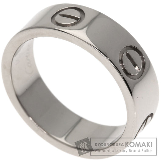 CARTIER love ring #49 Ring K18 White Gold Ladies [Used]