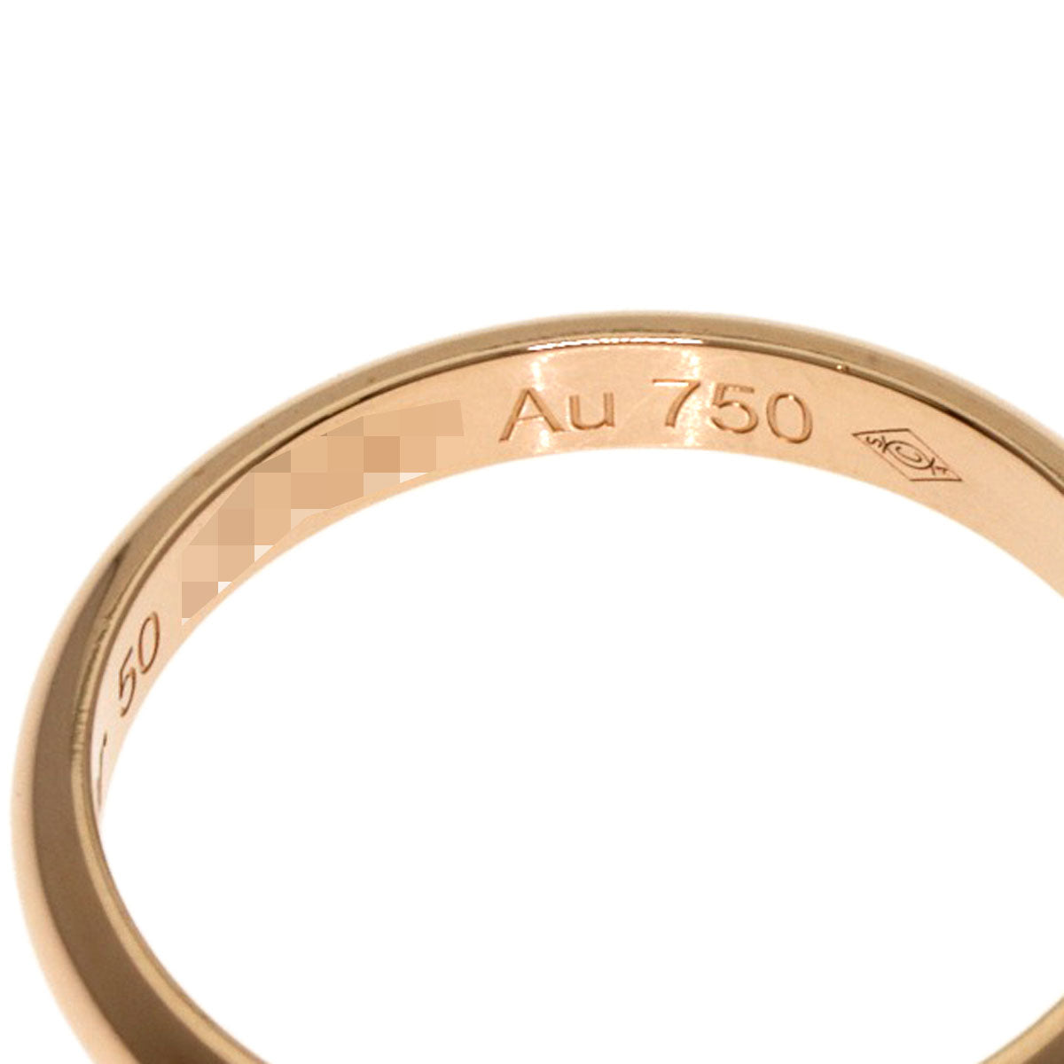 CARTIER Classic Wedding #50 Ring K18 Pink Gold Ladies [Used]
