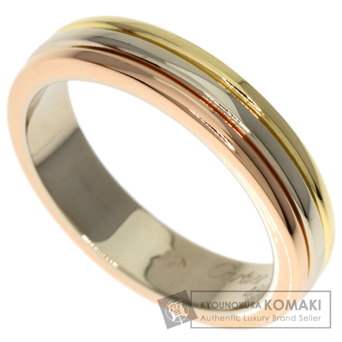 CARTIER Three color Ring K18 Yellow Gold K18 White GoldLadies [Used]